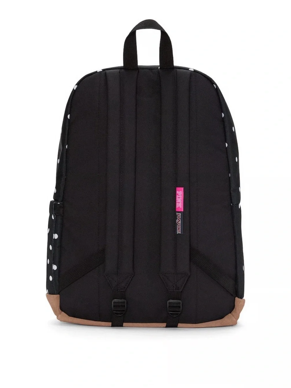 NWT Victoria’s Secret PINK x Jansport Black Polka Dot Right Backpack School Bag